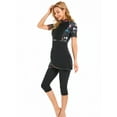 thumbnail image 4 of KXCFCYS Maillot de Bain Modeste à Manches Courtes Burkini Islamique Hijab pour Femmes, 4 of 7