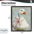 thumbnail image 4 of Stupell Industries Cottage Soft Pink Bow Goose Black Floating Frame Canvas Art, 17 x 21, by LSR Design Studio, 4 of 8