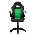 thumbnail image 1 of Aria Fauteuil de jeu, Noir/Vert, 1 of 9