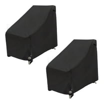 Modern Leisure Black Diamond Patio Chair Cover, Waterproof, 27"L X 34"W X 31"H, Black, 2 Pack