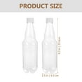 thumbnail image 2 of HAMPPLIES 6 Pcs Bouteilles de Jus Transparentes Bouteilles Réutilisables pour Jus Rangement de Boissons pour la Famille, 2 of 8