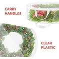 thumbnail image 3 of Christmas Storage Container Christmas Wreath Storage Including Holiday Wreath Storage Bracket Zipper Christmas Storage Strap Durable Handle (A, 61x20cm), 3 of 6