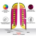 thumbnail image 3 of LookOurWay Feather Flag Banner - 12 Feet Tall Advertising Flags for Outdoor Business and Events Promotion - Swooper Flag Only - Juice Flag - Fresh Squeezed Lemonade (10M1200617), 3 of 3