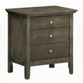 thumbnail image 3 of Modern Gray 3-Drawer Nightstand for Bedroom Storage, 3 of 5