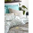 thumbnail image 2 of SUSSEXHOME Beige Creations %100 Cotton Duvet Cover Set, Turquoise, Queen Size Duvet Cover, 1 Duvet Cover, 1 Fitted Sheet and 2 Pillowcases, Iron Safe, Hypoallergenic, Breathable Bedding Set, 2 of 4
