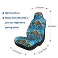 thumbnail image 5 of Sikiie Little Sea Turtles Car Seat Covers 2PCs Front Car Seat Covers Universal fit for Most Cars SUVs and Trucks-2 PCS, 5 of 9