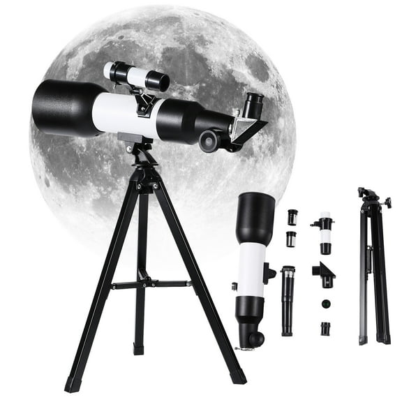 CxhicLuv Professional Refracting Telescope for Adults, Large Astronomical Optical Telescope with Aluminum Alloy Tripod, Fully Multi-Coated Lens for Kids, Educational Use and Observation Gifts