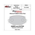 thumbnail image 2 of Wilwood 150-D0635K ProMatrix Brake Pad Set, Pad #D635, 2 of 2