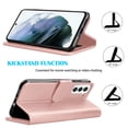 thumbnail image 6 of Takfox For Samsung Galaxy S22 / S22 Plus Wallet Case, With RFID Blocking Leather Credit Card Holder Slots Flip Folio Book [Detachable Magnetic] Case Shockproof Cover,Pink, 6 of 7