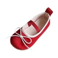 thumbnail image 3 of Viluyesy Girls’ Spring Summer Flat Shoes – Soft Sole Mary Jane Style with Dopamine-Inspired Bowknot, English Vintage Design, Comfortable Formal & Casual Footwear Red Size 8, 3 of 10