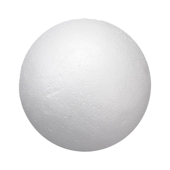 Balle en Mousse de Polystyrène de 8 Pouces pour Projet de Bricolage, Balle en Mousse de Bricolage, Grandes Balles en Mousse Blanches, Idéale pour les Arts et le Bricolage et la Déco de Noël Diy, Balle en Mousse de Polystyrène Blanche, 1 Paquet