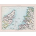 thumbnail image 2 of Bartholomew 14x12 Gold Ornate Wood Framed with Double Matting Museum Art Print Titled - Northwest Scotland - Bartholomew 1892, 2 of 4