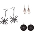 thumbnail image 4 of Alloy Party Gift Trend Dangle Earrings Spider Web Halloween Drop Earrings Skeleton Hand 1, 4 of 6