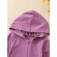 thumbnail image 5 of Bslissey Newborn Baby Boys Girls Casual Hooded Jumpsuit Solid Color Long Sleeve Zipper Hoodie Rompers with Pockets Infant Toddler Cute Daily Clothes 0-24 Months, 5 of 8