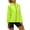 YELLOW, variant on Women's Rain Cycling Stretch Jacket with Hood, Windproof and Waterproof, Ultralight Packable Yellow Size M
