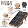 thumbnail image 4 of YINGYING Dog Stairs for Small Dogs, 2-in-1 Pet Steps & Ottoman Folding Wooden Non-Slip Pet Ramp for Puppy Senior Dogs, 4 of 15
