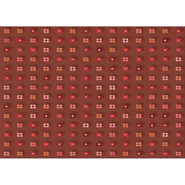 Ahgly Company Tapis d'Intérieur Lavables en Machine Rectangle Rouge Pamplemousse Transitionnel, 2' x 4'