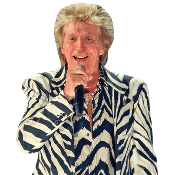 Rod Stewart (Zebra Print) Half Body Buddy Cutout