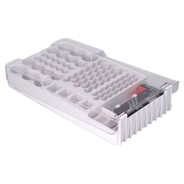 Battery Storage Box, Transparent Lid Strong Practicality Battery Holder Large Capacity For Garages
