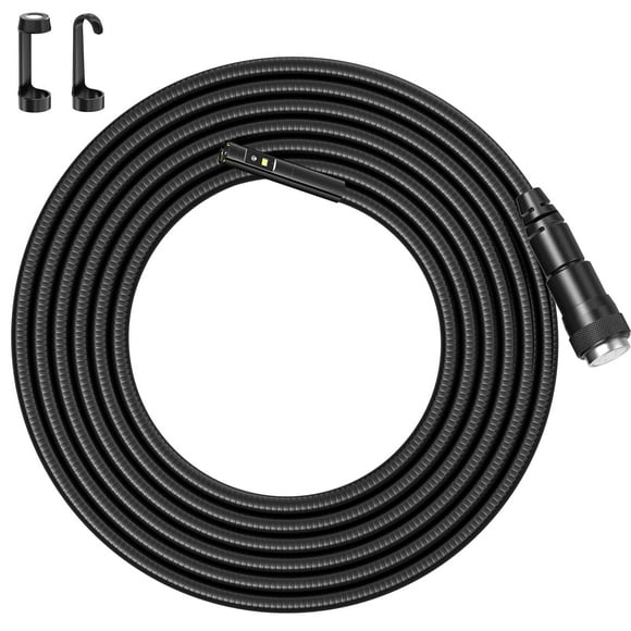 Teslong Câble de Remplacement Endoscope avec Lumière, Sonde Étanche Triple Objectif Inspection Caméra 7.9mm/0.3 Pouces Compatible avec NTS500, NTS300(10 Pieds)