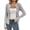 Gray, variant on Vmvidoty Women's Solid Casual Comfy Long Sleeve Drape Open Front Cardigan Jacket Gray S