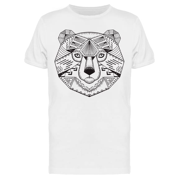 Ethnic Animall Tribal Bear T-Shirt Men -Image by Shutterstock, Male Large