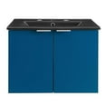 thumbnail image 3 of Modway Maybelle 24" Wall-Mount Bathroom Vanity in Navy Black, 3 of 9