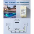 thumbnail image 2 of Transformador de luz para piscina DEWENWILS de 100 W, 120 V AC a 12 V/13 V/14 V, 2 of 5