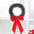 thumbnail image 3 of Corona navideña con lazo, decoración para árbol de Navidad, mini guirnalda para puerta, adornos colgantes, colgante para casa de muñecas para boda, fiesta de Navidad, 3 of 5