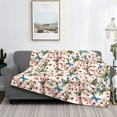 thumbnail image 2 of Fotbe Watercolor Floral With Butterflies Manta de Franela con Estampado, Manta Ultrasuave para Cama, Sofá, Auto, Hipoalergénica y Antibolitas-40"x30", 2 of 6