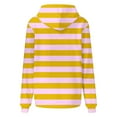 thumbnail image 4 of WTXUE Chandails à Capuchon Chandail Côtelé Manches Longues Tops Oversize Chandails à Capuchon Rayé Grande Taille Pulls Manches Longues Chandail Automne avec Poche Pulls Habillés Tunique Légère Chandail en Molleton Jaune TTG, 4 of 4