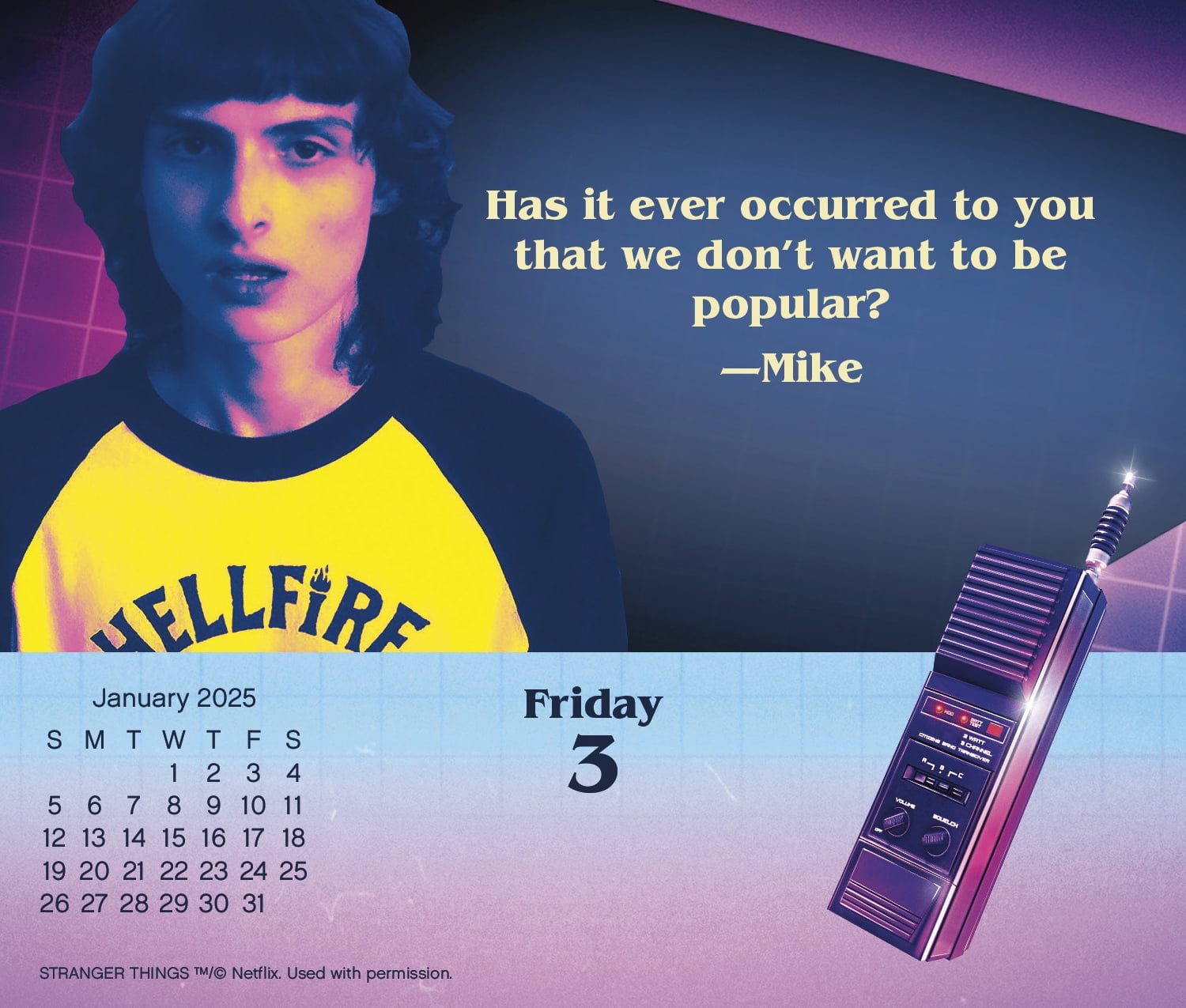 2025 Stranger Things Box Calendar, Daily Count