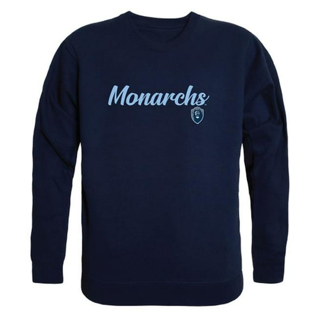 W Republic 556-228-NVY-02 Old Dominion University Mens Script Crewneck T-Shirt, Navy - Medium
