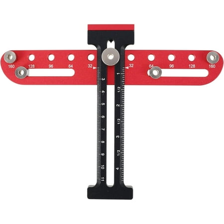 

Cabinet Hardware Jig Aluminum oy Cabinet Handle Jig Adjustable Drill Template Guide Tool Punch Locator Drill Guide Door Knob Guide Template for Instation of Door Drawer Handle and Pulls