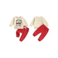 thumbnail image 2 of BemeyourBBs Toddler Baby Boy Boy Valentines Day Outfit Mama is My Valentines Letter Long Sleeve Sweatshirt and Joggers Pants 2 Piece Spring Clothes Set, 2 of 9