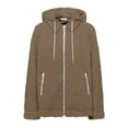 thumbnail image 6 of YYDGH Womens Fleece Jacket Zip Up Hooded Long Sleeve Drawstring Coats with Pockets Trendy Fall Winter Hoodies, 6 of 9