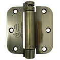 thumbnail image 3 of Adjustable Spring Hinge, 3-1/2 Inches, 1/4" Radius Corner, Antique Brass by Stone Harbor Hardware, 3 of 29