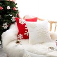 thumbnail image 5 of Christmas Big Snowflake Embroidery Pillow Cover Living Room Sofa Cushion Cover Soft New Year Atmosphere Decoration By Pillowcase (2,45X45 without core), 5 of 6