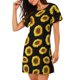 thumbnail image 2 of Disketp Sunflower (2) para Camisón Corto de Manga Corta para Mujeres, Camisón Cómodo con Escote Redondo, Bonito y Confortable, 2 of 6