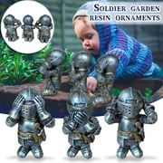 Corashan Ornaments Armors Warriorss Resin Ornaments Garden Crafts Decoration Crusader Statue