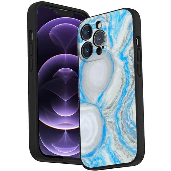 Blue-Marble-61 Phone Case, Degined for iPhone 14 Pro Max Case Men Women, Flexible Silicone Shockproof Case for iPhone 14 Pro Max