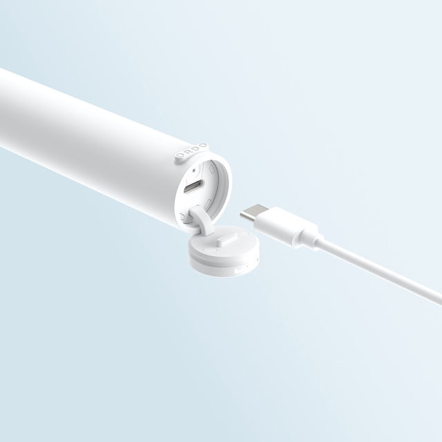 Ordo Sonic Lite | Sonic Toothbrush with 35,000 Pulses/Min | Electric Toothbrush for Adults | Dual Modes | 5+ Weeks Battery | Smart Timer | Waterproof | USB-C Snow