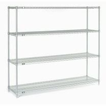 Nexel 14725C Nexel Chrome Wire Shelving, 72"W X 14"D x 54"H