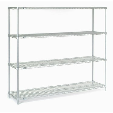 Global Industrial 14606C Nexel Chrome Wire Shelving, 60 x 14 x 63 in.