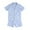 Blue, variant on Tiijoy Toddler Boys Girls Pajamas Ruffles Solid Short Sleeve Shirt Shorts Sleepwear, Sizes 1-2