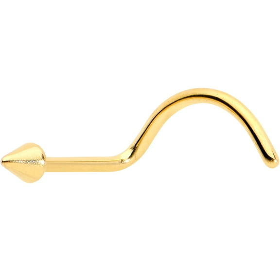 Body Candy Womens 20G ASTM F-136 Titanium Bright Nose Screw Nose Ring Cone End Mens Nose Stud Body Piercing Jewelry 1/4"