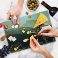 thumbnail image 4 of Yosemite Cutting Board, Yosemite National Park from the Top of Mountain Misty Morning Landscapes Photo, Decorative Tempered Glass Cutting and Serving Board, Large Size, Teal Brown, by Ambesonne, 4 of 5