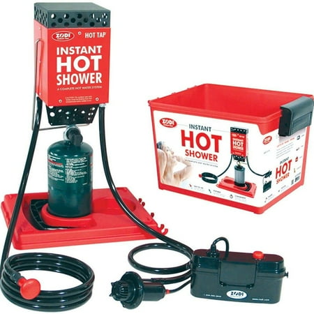 - Zodi Portable Battery Powered Camping Hot Tap Single Burner Instant Hot Shower