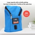 thumbnail image 6 of BIMZUC Premium Cordless Baby Bottle Warmer Bag Portable Insulated Breastmilk Heater with Adjustable Temperature Control for Car Outdoor Travel and Night Feeding Needs, Perfect for Newborns, Blue, 6 of 9