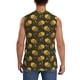 thumbnail image 4 of Balery Cute Cartoon Bees Camisetas sin mangas para hombre, absorbe la humedad y protege contra el mal olor.-X-Large, 4 of 7
